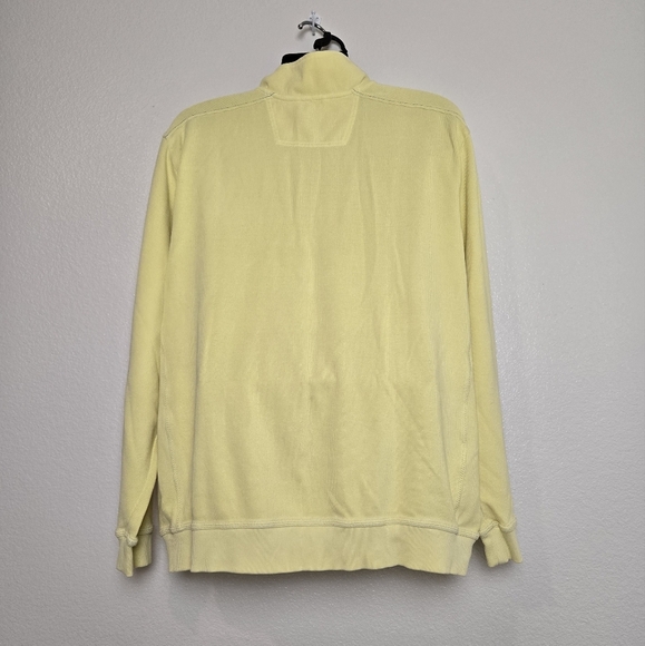 Tommy Bahama Tobago Bay Half Zip Sweatshirt Fresh Lemon Color  Size XXL Preppy - Picture 6 of 14